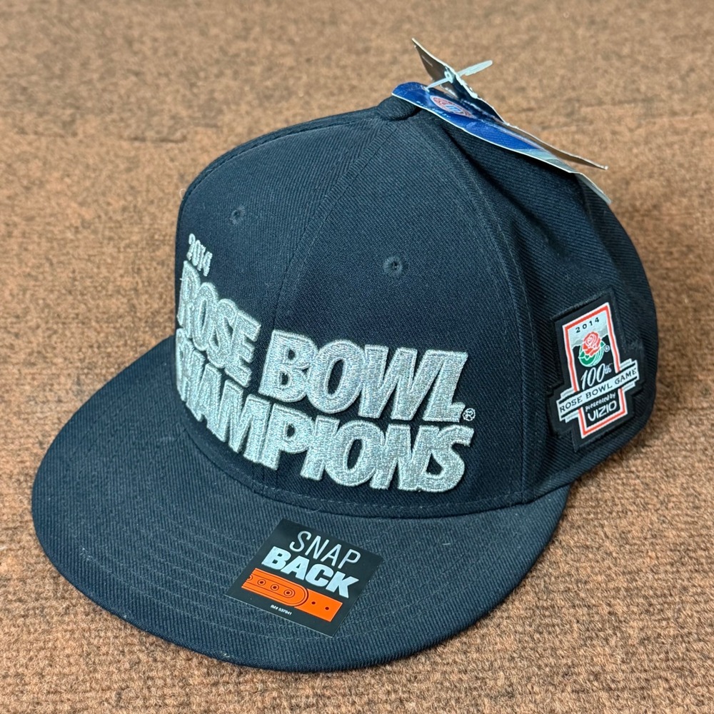 Nike Michigan State Spartans 2014 Rose Bowl Champions Snapback Hat Black Mens